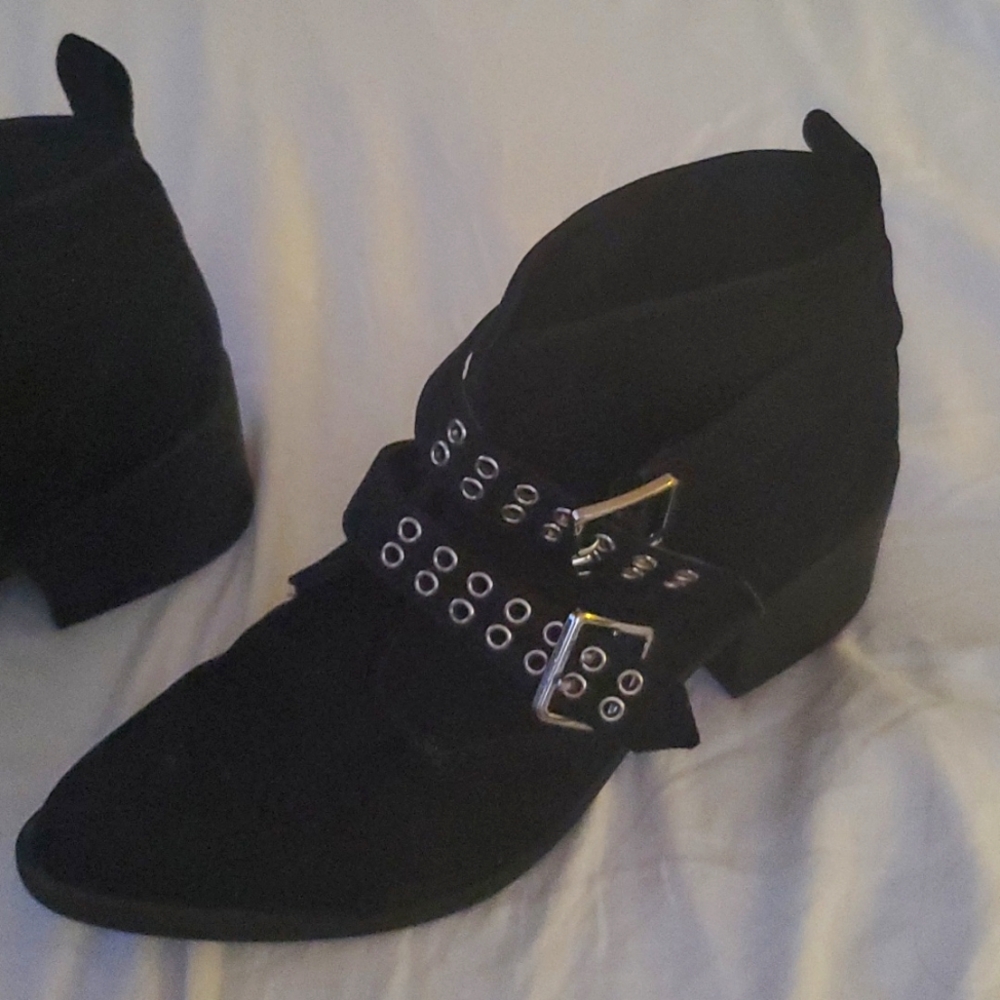 Black Suede Ankle Boots